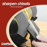 GrindMaster Lathe Tool Sharpening Jig with Quad Setup, Multi-Grind Jig and Two Setup Blocks (for 8" Grinders) Savannah