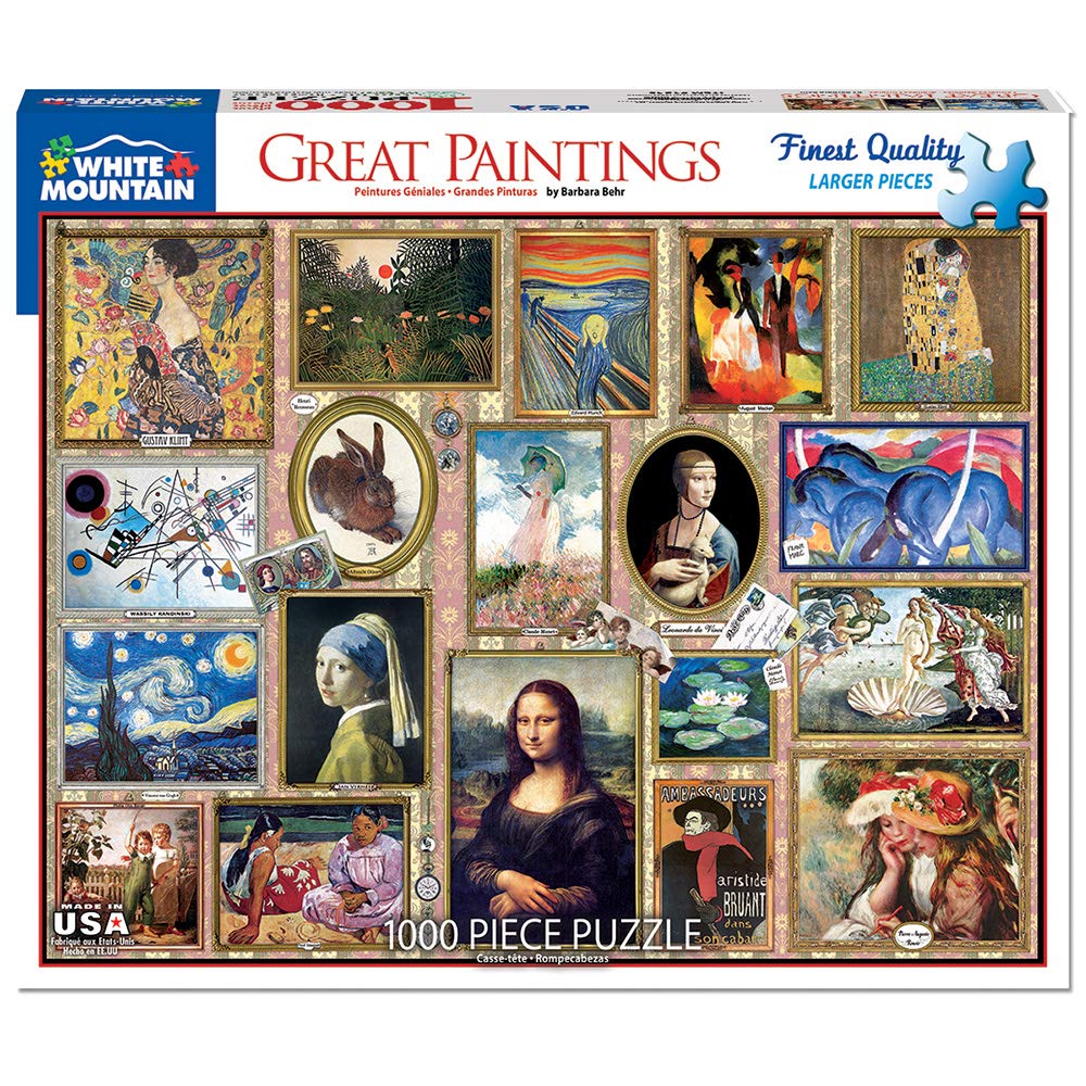 White Mountain Puzzles Great Paintings - 1000 Piece Jigsaw Puzzle White Mountain