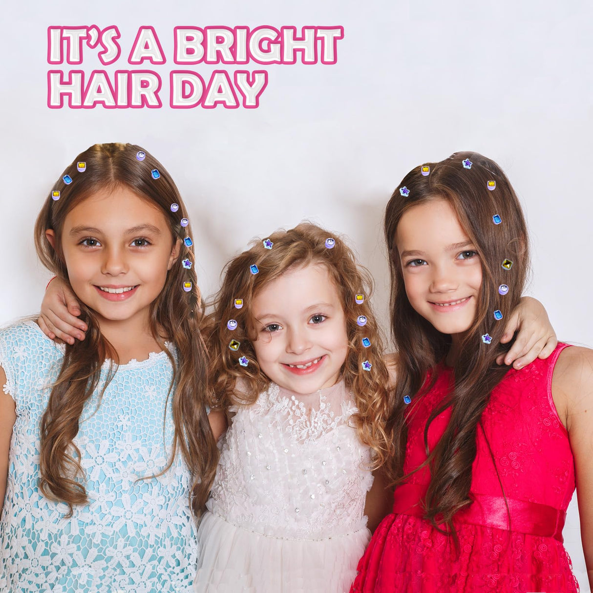 Kids Hair Gem Stamper Kit, Bling Hair Jewels for Girls Toys, Quick Gems Hair Jeweler, Hair Styling Tool with Reusable Shining Diamonds, Birthday Gifts Toys for Girls Ages 3 4 5 6 8-12 kidzkube