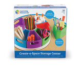 Learning Resources Create a Space Storage Center - 10 Piece set Desk Organizer for Kids, Art Organizer for Kids, Crayon Organizer, Homeschool Organizers and Storage Learning Resources