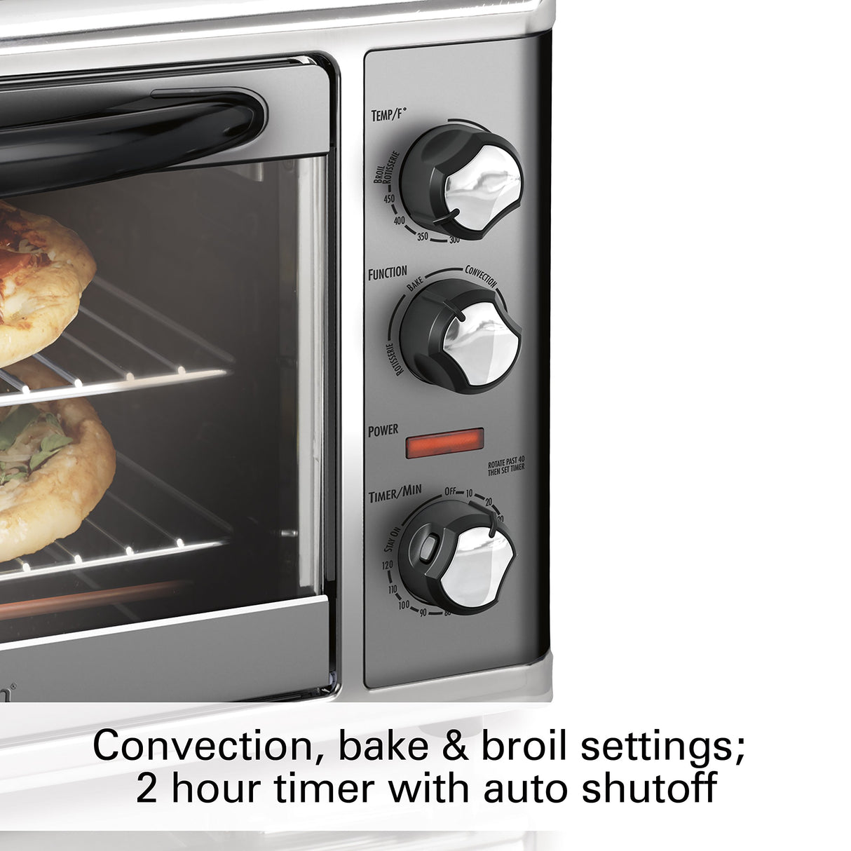Hamilton Beach 31107D Convection Countertop Toaster Oven with Rotisserie, Extra-Large, Black and Stainless Hamilton Beach