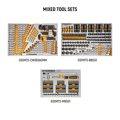 GEARWRENCH 1024 Piece Master Mechanics Tool Set in Premium Modular Foam Trays with GSX Mobile Tool Storage | MEGAMOD1024