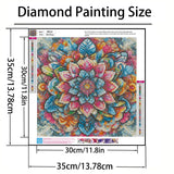 GXGLLPZBY Diamond Art Kits for Beginners,Mandala Diamond Painting Kits for Adult, 5D DIY Flower Full Drill Paint by Diamonds Dot Gem Art Painting Kits,for Home Wall Decor 13.8X13.8inch GXGLLPZBY