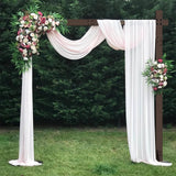 7.48FT Wooden Wedding Arch Frame Backdrop Stand, Square Wood Arch Stand Wedding Arches for Ceremony Wedding Arbor MontValent