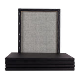 idoobi 6 Pack 11x14 Stretched Canvases for Painting 100% Cotton Black Painting Canvas, Art Canvases for Oil, Acrylic Paint & Other Painting Media idoobi