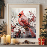 Reivworl Cardinal Paint by Numbers Kit for Adults, Cardinal Paint by Number Kits on Canvas, Acrylic Painting by Numbers for Gifts and Home Decor 16x20 Inch Reivworl