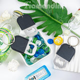 Framendino, 24 Pack Sublimation Leather Bottle Opener Keychain Stainless Steel Beer Openers Blanks for Wedding Party Favors Black Framendino