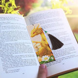 Dragon Diamond Art Bookmarks Kit: 8 Pcs Diamond Painting Bookmark with Tassels, Fantastic Dragon Book Marks for Book Lovers, Gifts for Reading Men DIY Crafts CRASHOT