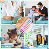 Kosiz 60 Pieces Plastic Beadable Pen Bead Ballpoint Pen Black Ink Beaded Pens for Kids Students Presents Office School Supplies (Mermaid Colors, Classic) Kosiz