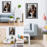 MXJSUA Bigfoot Diamond Painting Kits for Adults, 5D Diamond Art Kits for Beginners, DIY Full Round Drill Picture with Diamond for Home Wall Decor, 12x16 Inch MXJSUA