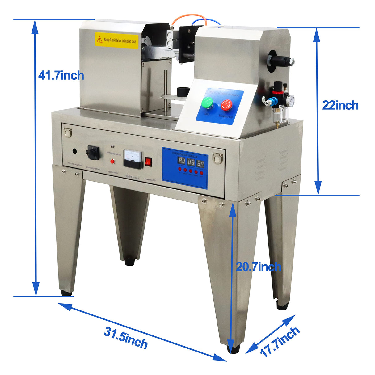 TECHTONGDA Ultrasonic Soft Plastic Hose Sealer Tube Sealing Machine Welder with Cutter Date Coder for Toothpaste Cosmetic Aluminum Plastic Pipe 220V TECHTONGDA
