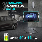 TRFIKNE 21ft/ 6M Tesla Extension Cord, Max 50A 12KW Tesla Charger Extension Cable, Tesla Charging Cable for Model Y/3/S/X, Fits All Tesla Mobile Chargers or Wall Connectors, Tesla EV Extension Cord TRFIKNE