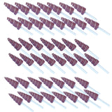 3x10 mm Cone Shape Abrasive Flap Wheel,Sandpaper Grinding Head for Rotary Tool, 3mm Shank 45Pcs,Used for Groove, Gap, Corner polishing FPPO