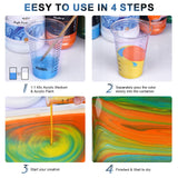 Nicpro Pouring Medium for Acrylic Paint 8.45oz / 250ml, Acrylic Paint Thinner, Acrylics Flow Medium Improve Flow Consistency Nicpro