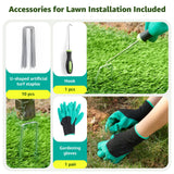 Artificial Grass Rug Outdoor Indoor 3ft x 5ft, Fake Grass Carpet Green Synthetic Grass Realistic Turf Rug with Drainage Holes for Garden Lawn Landscape Balcony Home Decoration PICK FOR LIFE