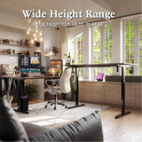 Monomi Electric Standing Desk, 63 x 28 inches Height Adjustable Desk, Ergonomic Home Office Sit Stand Up Desk with Memory Preset Controller (Rustic Brown Top/Black Frame) Monomi