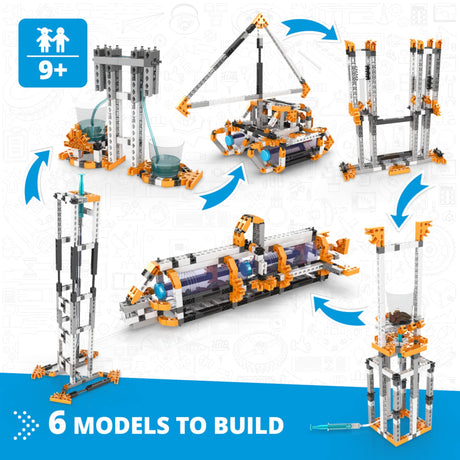 Engino STEM Toys, Fluid Dynamics, Building Toys for Kids 9+, Educational Kit, Gift for Boys & Girls, Fun STEM Projects, Engineering Kit (6 Model Options) Engino