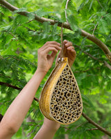 SunVara Mason Bee House for Pollinator Bees Gardering Gifts Bee Hotel SunVara