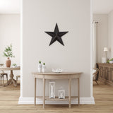 Hearthside Collection The CWI Gifts Metal Barn Star - 12" Galvanized Hanging Star - Farmhouse Wall Decor - Black - 1, 12 X 12 X 2 Hearthside Collection