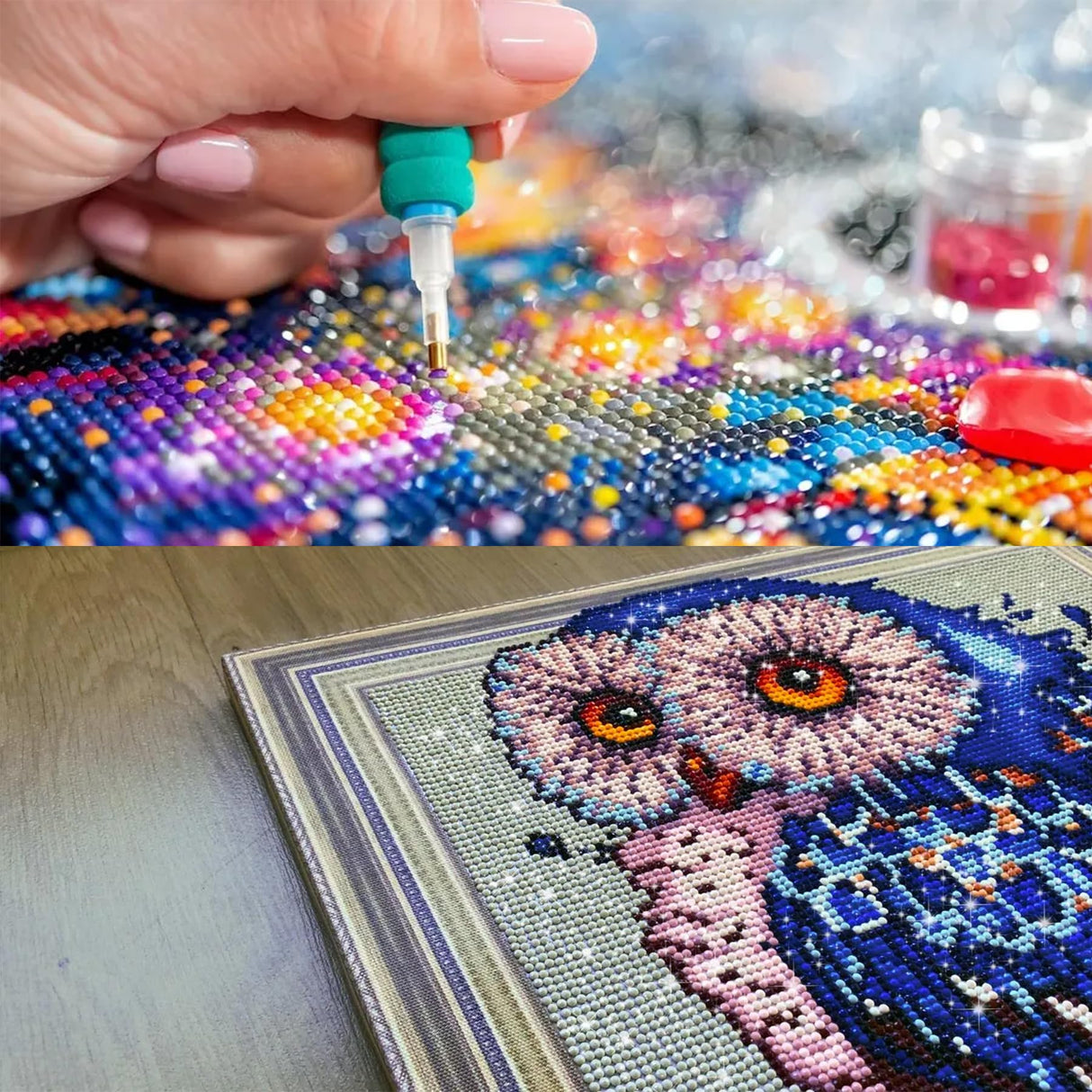 HUANNY Diamond Painting Horror Movie Diamond Art, 5D Full Drill Cross Stitch Embroidery Kits HUANNY