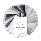 Motorized Roller Shade, Fabric Sample of 50%/70% Blackout Smart Blind WEFFORT