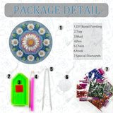 SOURMO Diamond Art Painting Hanging Kit, DIY Diamond Gem Painting Pendant, Acrylic Board Mandala Floral Wall Art SOURMO