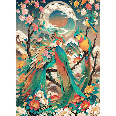 FORLAND Phoenix Diamond Painting Kits for Adults Beginners - 5D DIY Cute Animals Art Full Drill Kits Painting Crafts for Home Wall Decor, Diamond Art Kits,Paint with Diamonds,12X16inch