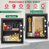 2.0 Cuft Biometric Safe Box, Fireproof Safe for Home with Digital Keypad and Spare Keys, Safety Box for Money, Documents, and other Valuables Thmosz