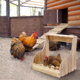 Tlence Single Compartment Hens Nesting Box, 14.5 x 13.75 x 13 Inch Wood Chicken Laying Eggs Box, Large Heavy Duty Chicken Coop Nest Box Accessories for Duck Birds Poultry, Easy Assembly Tlence