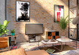 Furinno Simplistic TV Entertainment Center, Espresso/Black Furinno