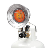 15,000 BTU Single Tank Top Portable Propane Radiant Heater,Grey/ Silver Mr. Heater