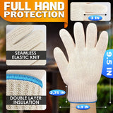 Heat Resistant Gloves for Grilling - Oven Gloves with Fingers 932°F BBQ Gloves Heat Resistant Heat Gloves for Cooking Oven Mitts with Fingers - Grill Gloves Heat Proof for Men Heat Proof Gloves bogo Brands