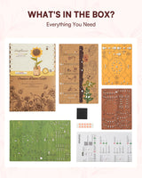 Wowood 3D Flower Wooden Puzzles for Adults-Sunflower, DIY Wooden Flowers Model Kit Building Set Crafts for Adults to Build, Botanical Collection/Ideal Creative Gift Ideas/Housewarming (86PCS) Wowood