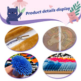 Unicorn Princess Latch Hook Kits for Adults Kids, Beginners DIY Throw Pillow Kit Pre-printed Pillowcase Hook and Latch Rug Kits Cross-stitch Cushion Cover for Home Sofa Decor Gift Idea 17x17 inch veirousa