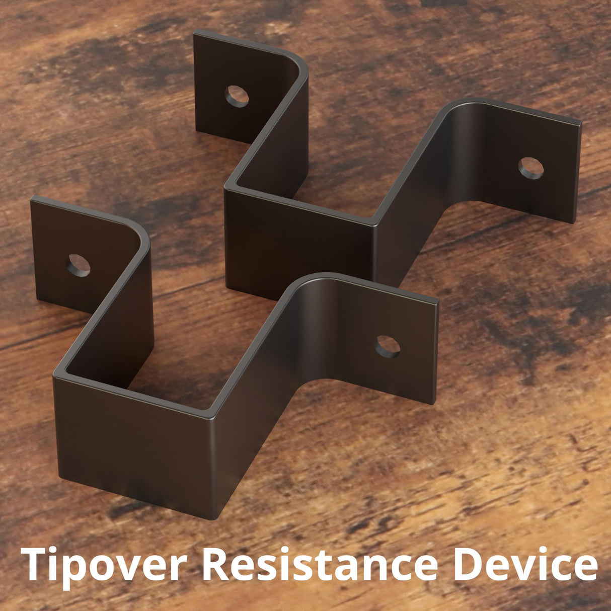 Ironck Double Wide Industrial 5-Tier Bookshelf with Open Shelves in Vintage Brown IRONCK