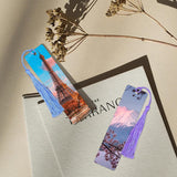 30 Pcs Sublimation Bookmarks Double Sided, 6" x 1.5" Sublimation Bookmark Blank Bulk Plastic Sublimation Blanks DIY Bookmarks with Hole and Colorful Tassels for Crafts Gift (Ultra Thin Plastic) ToBeAce