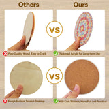 Vcekract Diamond Painting Coasters, 6 Pcs Mandala Diamond Art Coasters with Holder, Crafts Kits for DIY Coasters, Adult Crafts Projects Kits Women Vcekract