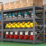 JBLCC 6400LBS Garage Shelving Heavy Duty 59" W Storage Shelves 4-Tier Adjustable Metal Steel Shelving Unit for Industrial, Commercial Basement, Pantry, Warehouse, 59'' W x 59''H x 24'' D JBLCC