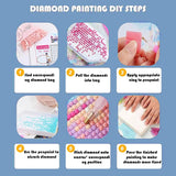 Starry Sky Diamond Painting Kits for Adults - Starry Night Diamond Art Kits for Adults, Round 5D Abstract Landscape Gem Art Kit for Adult DIY Crafts Kit for Home Wall Decor Gifts (16x12 inch) xackcme