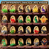 Uregoio 24 Dinosaur Eggs Dig Kit Toys for Kids, Surprise Dinosaur Eggs Excavation Kit with Magnifier, Science STEM Christmas Birthday Easter Gifts for Boys Girls Age 3 4 5 6 7 8 9 10 + Years Old Uregoio