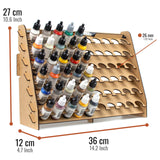 PROSCALE Paint Rack for model paints. Hobby craft Vallejo Tamiya Army compatible wall paint rack stand holder organiser storage for miniature warhammer art artists (26 mm) PROSCALE