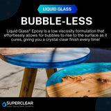 DEEP Pour Epoxy Resin Crystal Clear Liquid Glass, Eye Candy Mica Powder Variety Pack KIT- 2-4 inch 3 GL Resin Kit - Self Leveling, Clear Resin Epoxy, Perfect Epoxy Resin Table Includes Mica Powder! FGCI