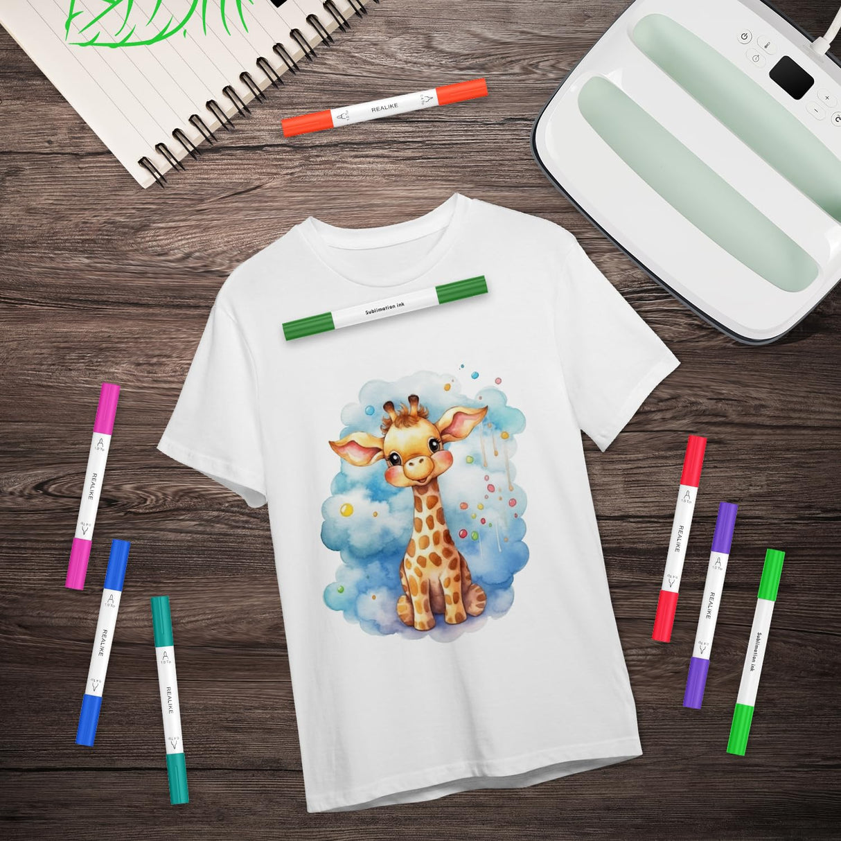 REALIKE Dual Tip Infusible Pens for Cricut Joy, 36 pcs Sublimation Markers Pens Set Compatible with Cricut Joy Machine (0.4 Tip & 1.0 Tip) REALIKE