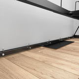 Bestar Pur Full Murphy Bed and 2 Shelving Units with Drawers, 109-inch Space-Saving Wall Bed Bestar