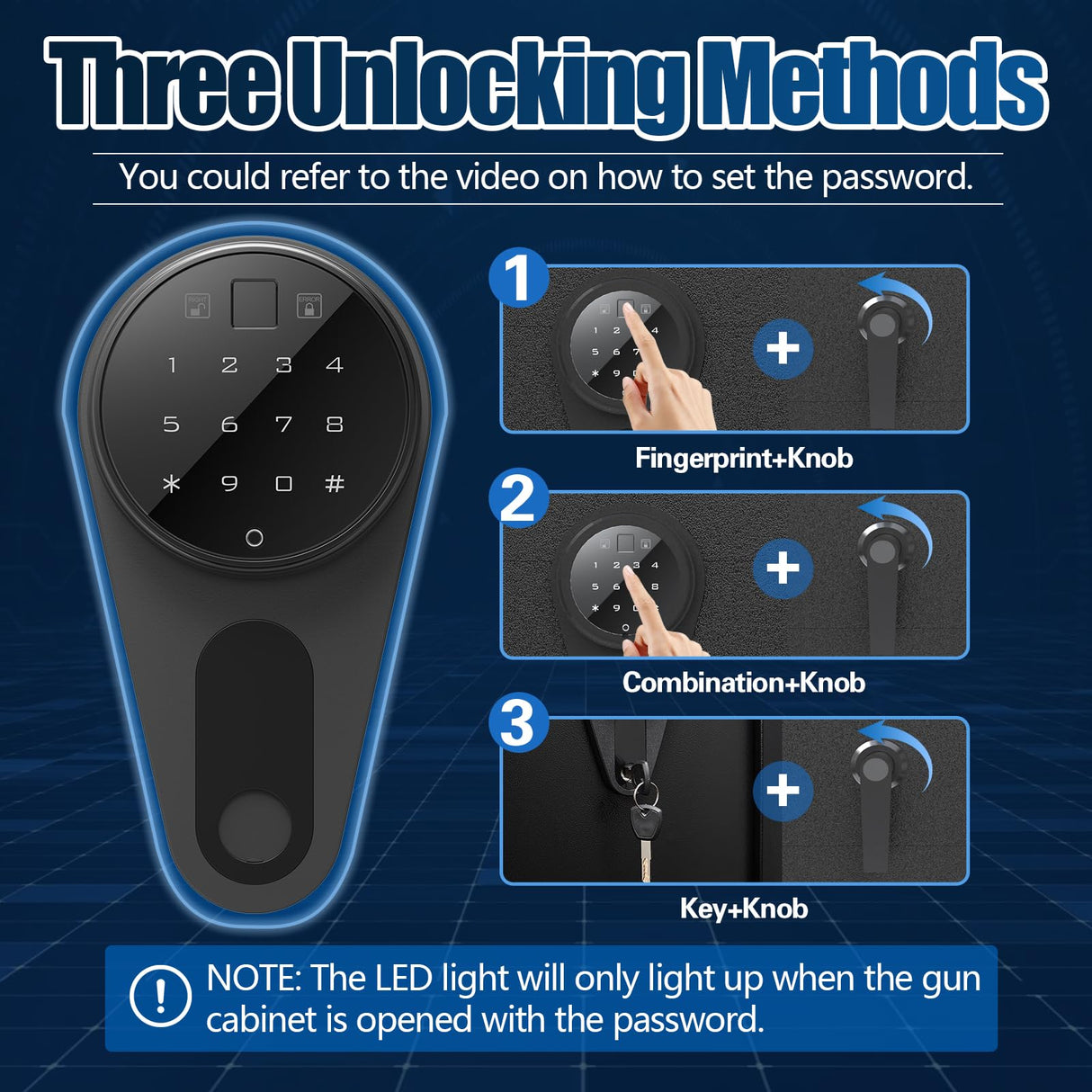 KAER 4-5 Gun Safes,Gun Safe for Rifles and Pistols,Shotgun Rifle Safe,Gun Safes for Rifle and Shotguns,Long Gun Cabinets with Fingerprint/Digital Keypad/Removable Shelf for Rifles Safes KAER