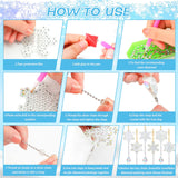 Perthlin 6 Pcs Christmas Snowflake Diamond Art Kits Double Sided Winter Diamond Wind Chimes Art for Window Christmas Tree Decoration Snowflake Suncatchers for DIY Crafts Wonderland Decoration Perthlin