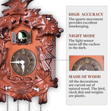 Kendal Cuckoo Clock Pendulum Quartz Wall Clock Black Forest House Home Decor Newlywed Housewarming Gifts MX316 Kendal