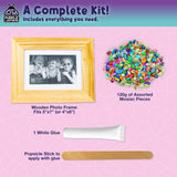 PURPLE LADYBUG DIY Mosaic Photo Frame Craft Kit - Summer Activities for Kids & Teens, Arts & Crafts for Girls 8-12, Birthday Gift for Girls, Fun Craft for Kids Ages 6-12 PURPLE LADYBUG