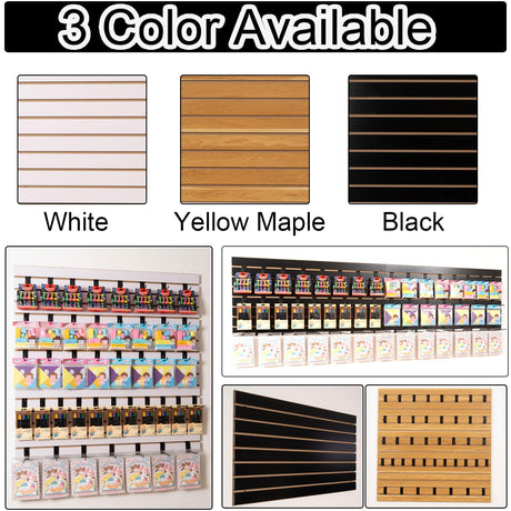 MDF Slat Wall Paneling for Retail Display 2 Pack 4'x2', Maple Slatwall Panel for Garage Organizer Shiplap Wall Paneling, Slat Board Garage Slatted Storage Systems, Easy Install Wood Panel FRAYSCENT