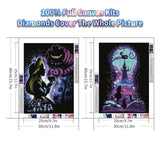 JYLMOOD 2 Packs Cartoon Diamond Painting Kits for Adults 5D Diamond Art Kits for Kids Beginner,DIY Full Drill Diamond Rhinestone with Tools Accessories for Home Wall Decor Christmas 12x16inch JYLMOOD